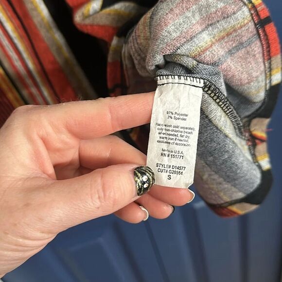 Gilli‎ Striped Faux Wrap Dress Size S - Picture 4 of 6